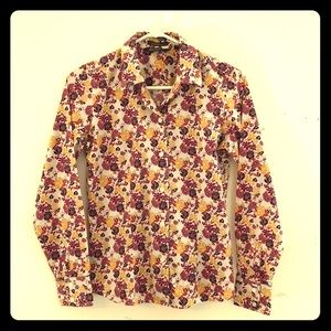 Floral button up shirt
